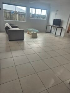 Bright, freshly cleaned living room after a Southern Cross bond clean in Brisbane