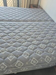Freshly cleaned mattress ready for handover