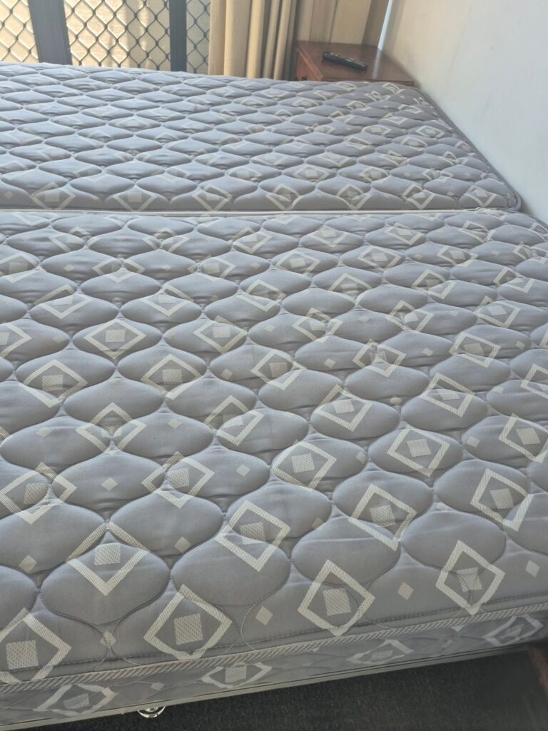 Freshly cleaned mattress ready for handover