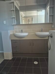 Bathroom shower and tiles cleaned