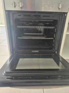 Kitchen oven cleaned inside and out