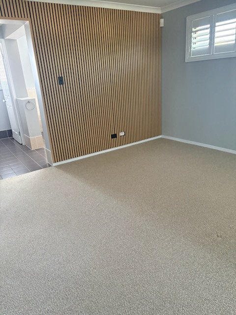Lounge room carpet steam cleaned